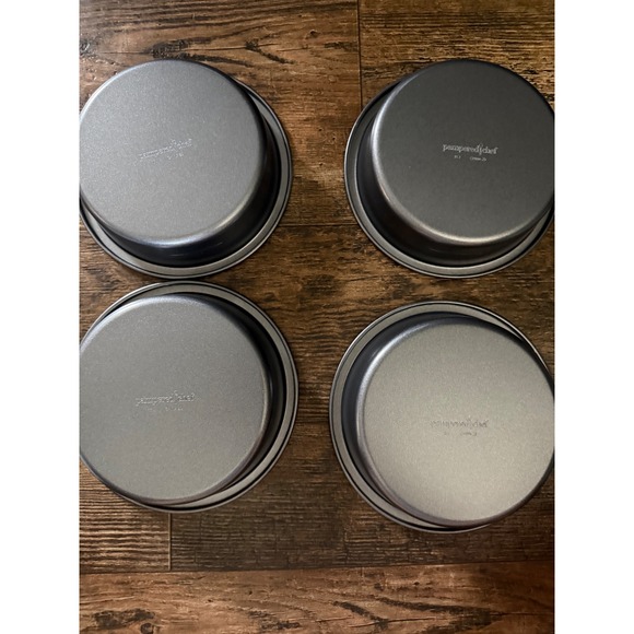 Pampered Chef Layer Cake Pan Set 4 Round Baking Pans Nonstick‎ - Picture 8 of 8
